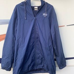 Vans blue rain jacket
